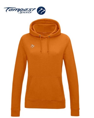 Tempest Lightweight Ladies Orange Hooded Sweatshirt